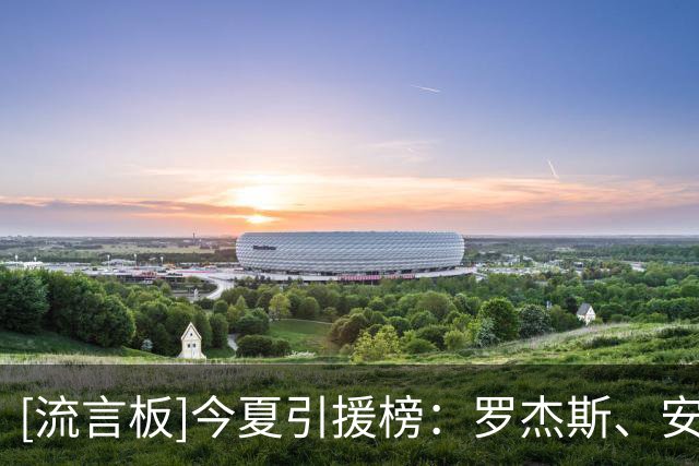 [流言板]今夏引援榜：罗杰斯、安德森、托纳利3笔超1亿欧交易领衔